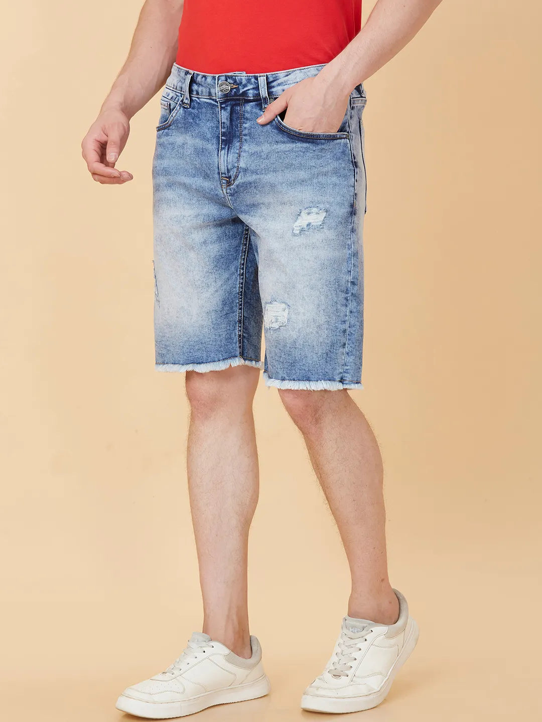Being Human Clothing Men Shorts Fit Shorts-Light Tone