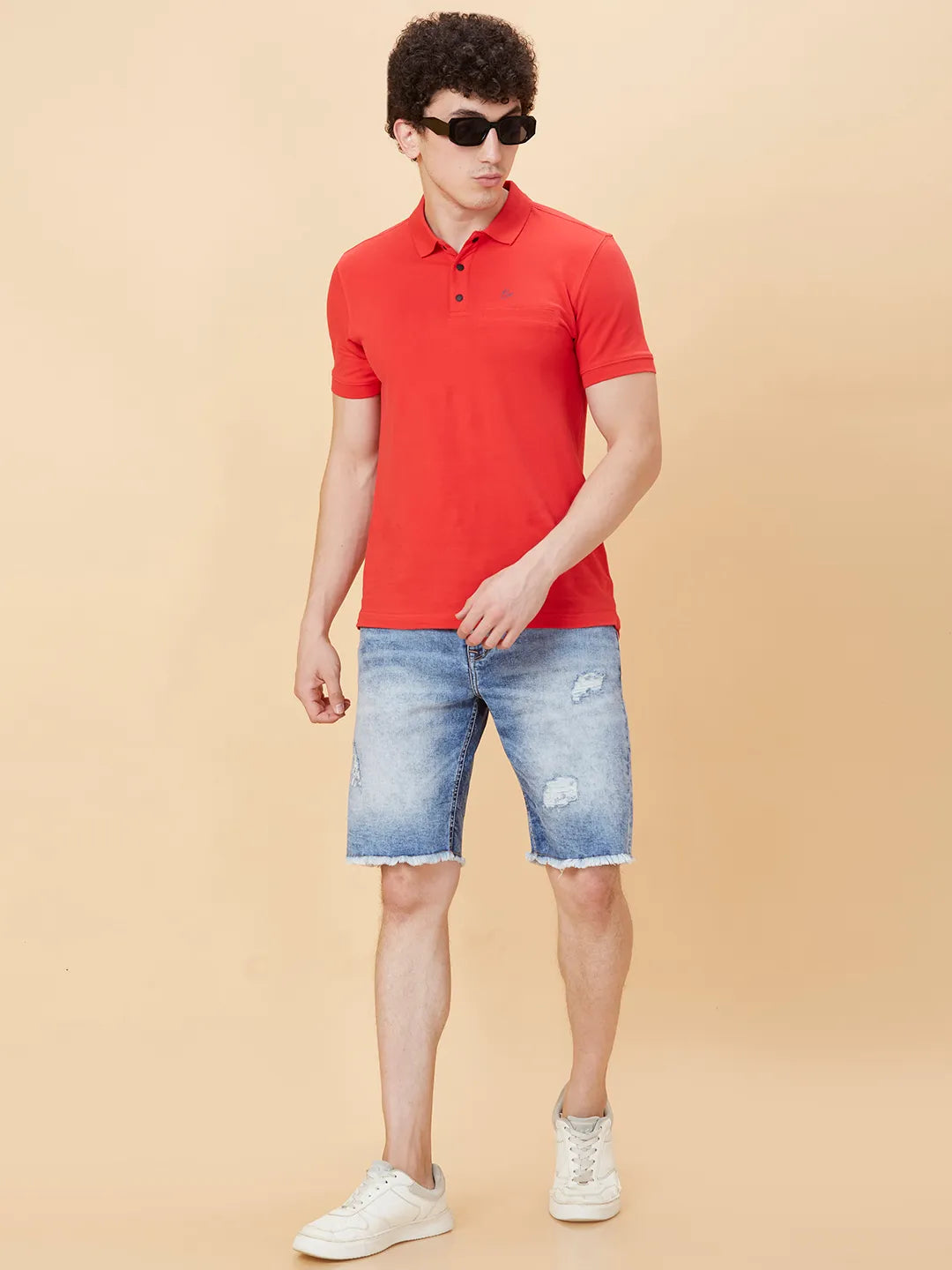 Being Human Clothing Men Shorts Fit Shorts-Light Tone