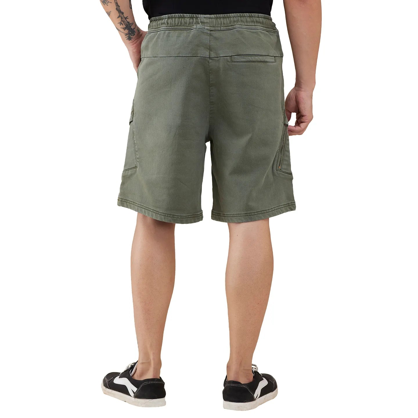 Being Human Clothing Men Green Solid Shorts