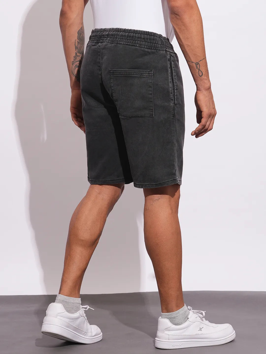 Being Human Clothing Mens-Bottom Shorts Grey Tone