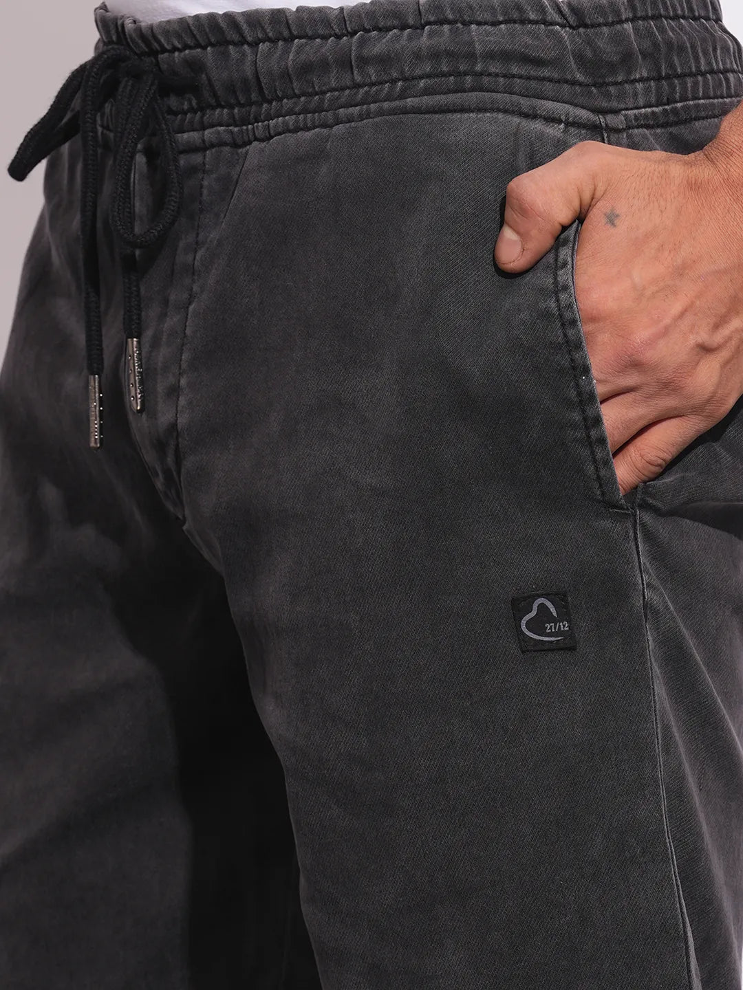 Being Human Clothing Mens-Bottom Shorts Grey Tone