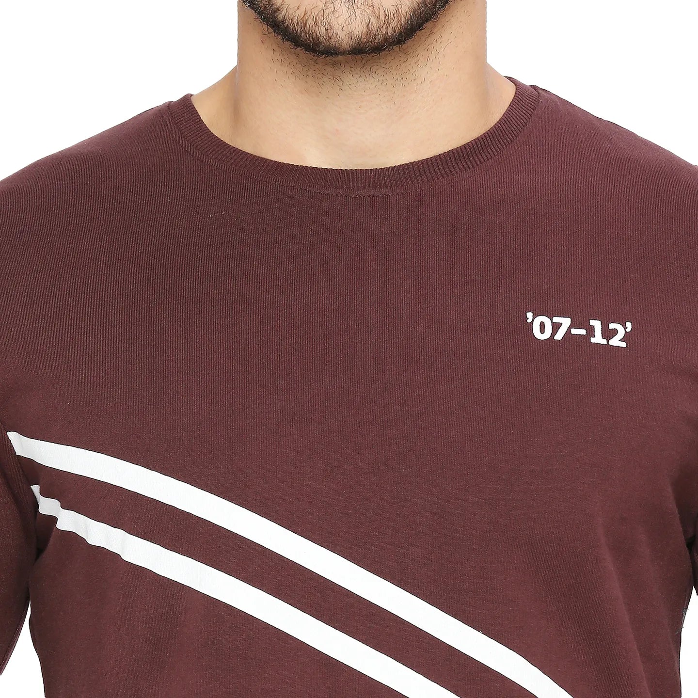 Red Regular Fit Round Neck Long Sleeves Cotton Men's Sweatshirt by Being Human Clothing