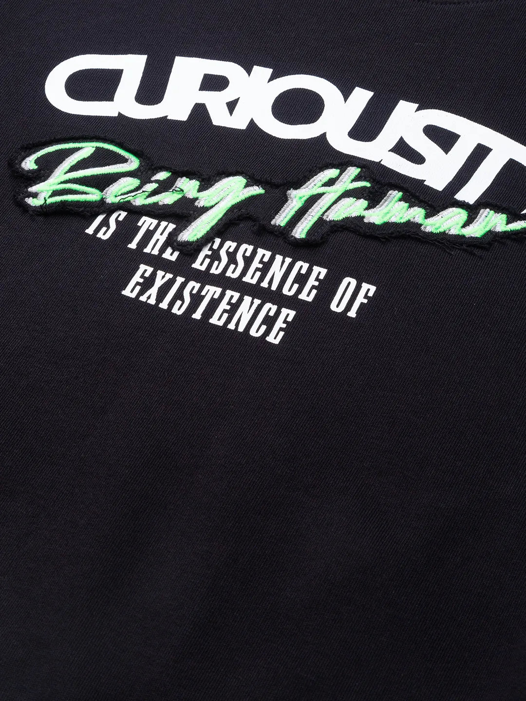 Being Human Clothing Men Regular Fit Crew Neck Sweatshirt-Black