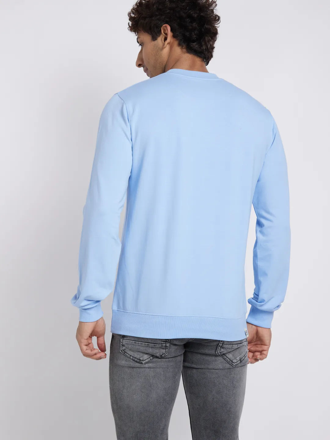 Being Human Clothing Men  Sweatshirt-Sky Blue