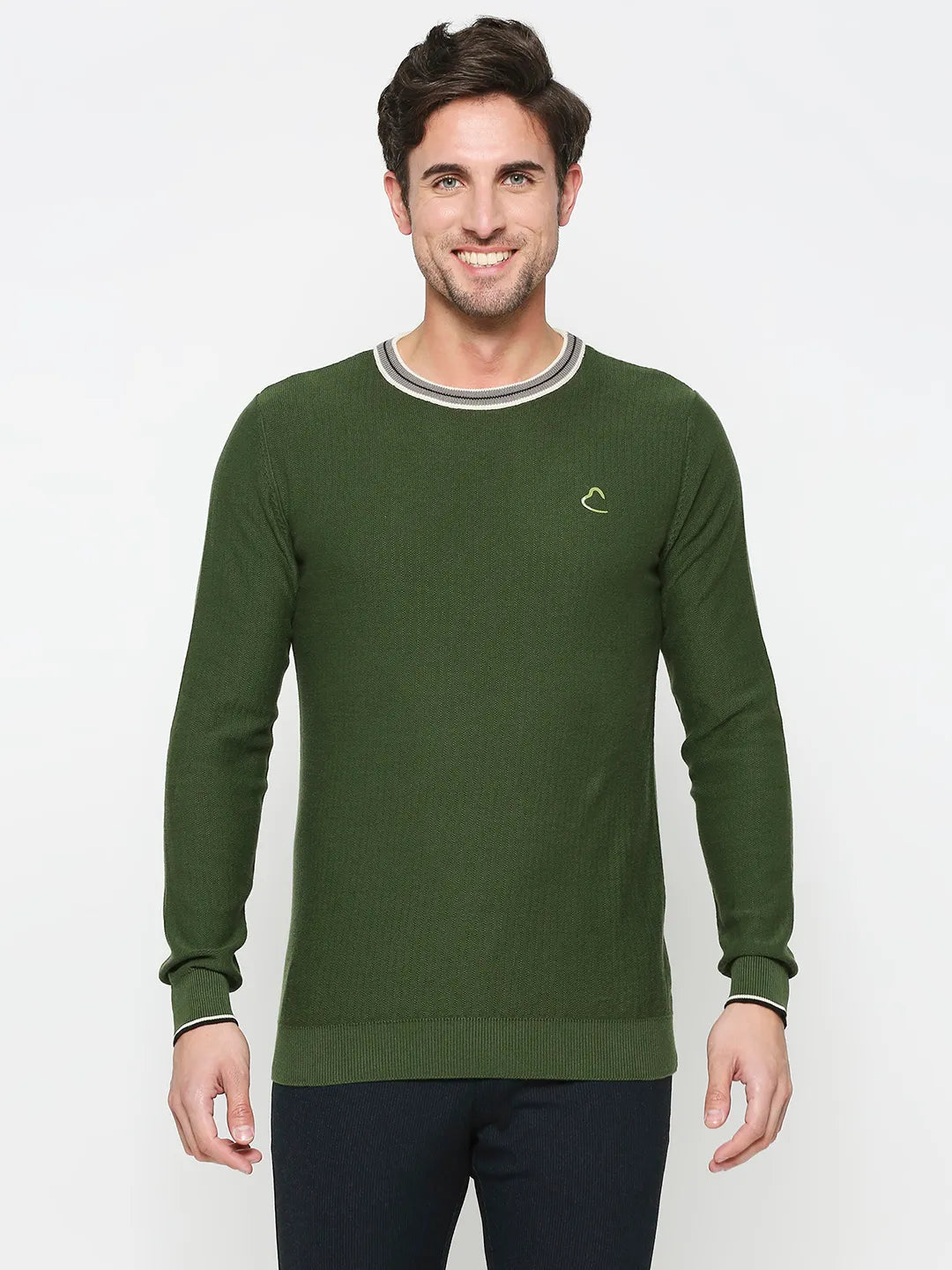 Being Human Clothing Men Regular Fit Sweatshirt-Green