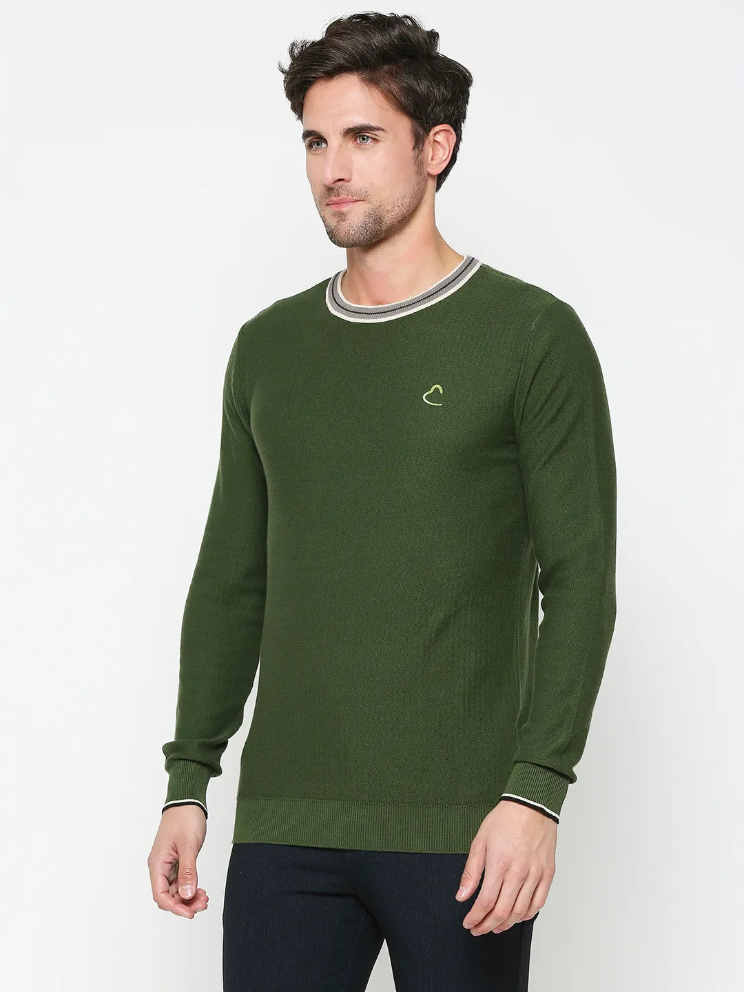 Being Human Clothing Men Regular Fit Sweatshirt-Green