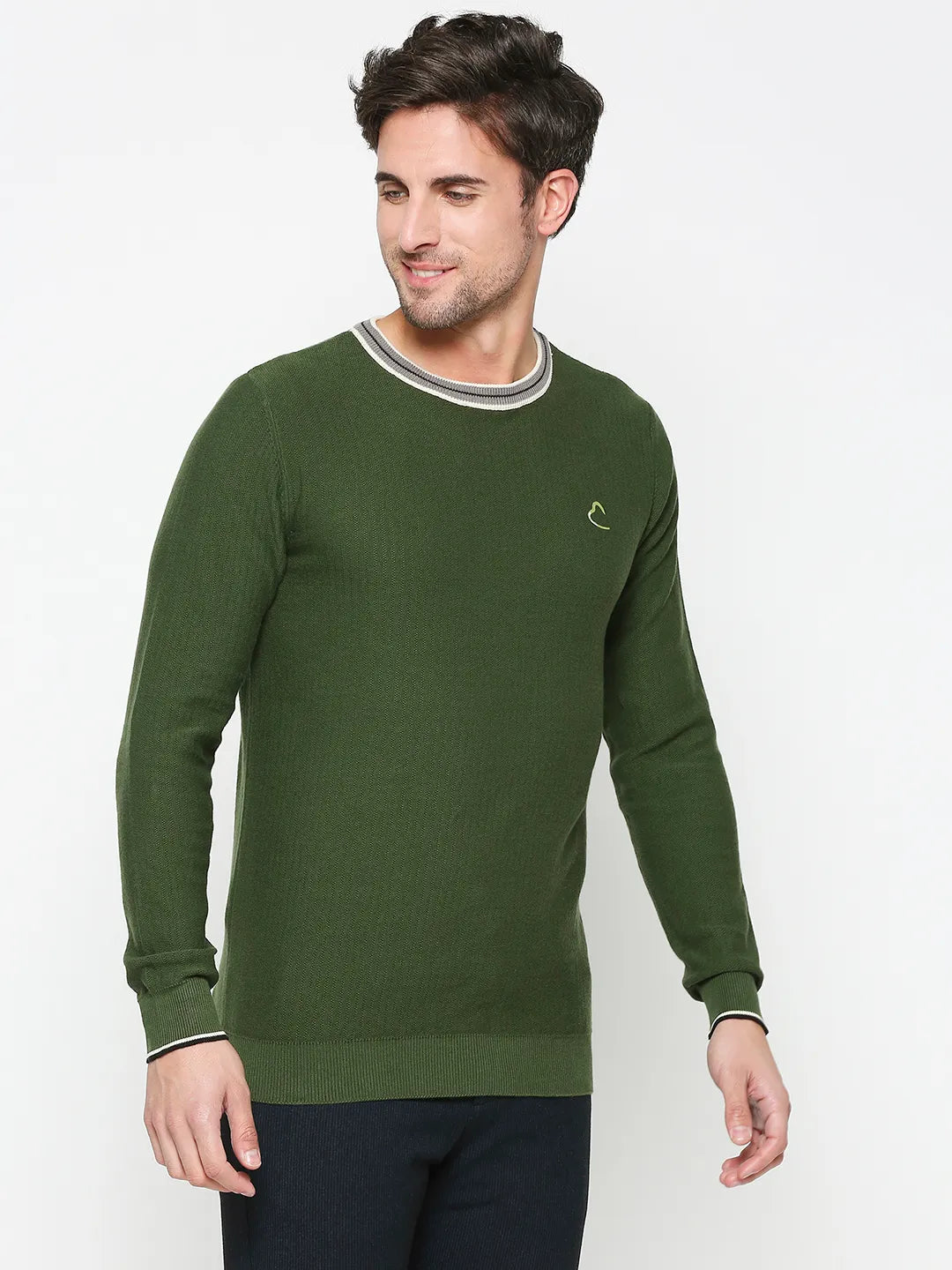 Being Human Clothing Men Regular Fit Sweatshirt-Green