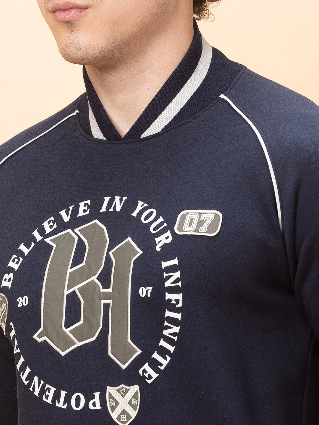 Being Human Clothing Mens-Top Sweatshirt Navy