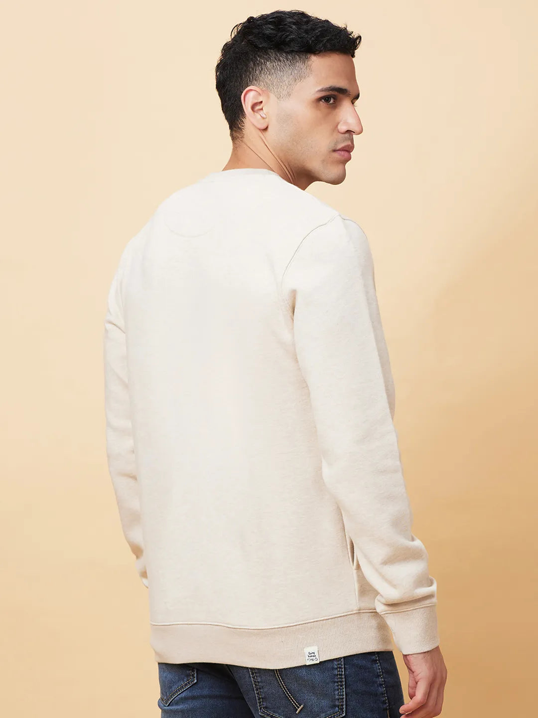 Being Human Clothing Mens-Top Sweatshirt Beige