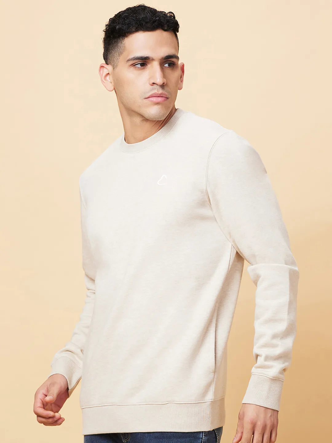 Being Human Clothing Mens-Top Sweatshirt Beige