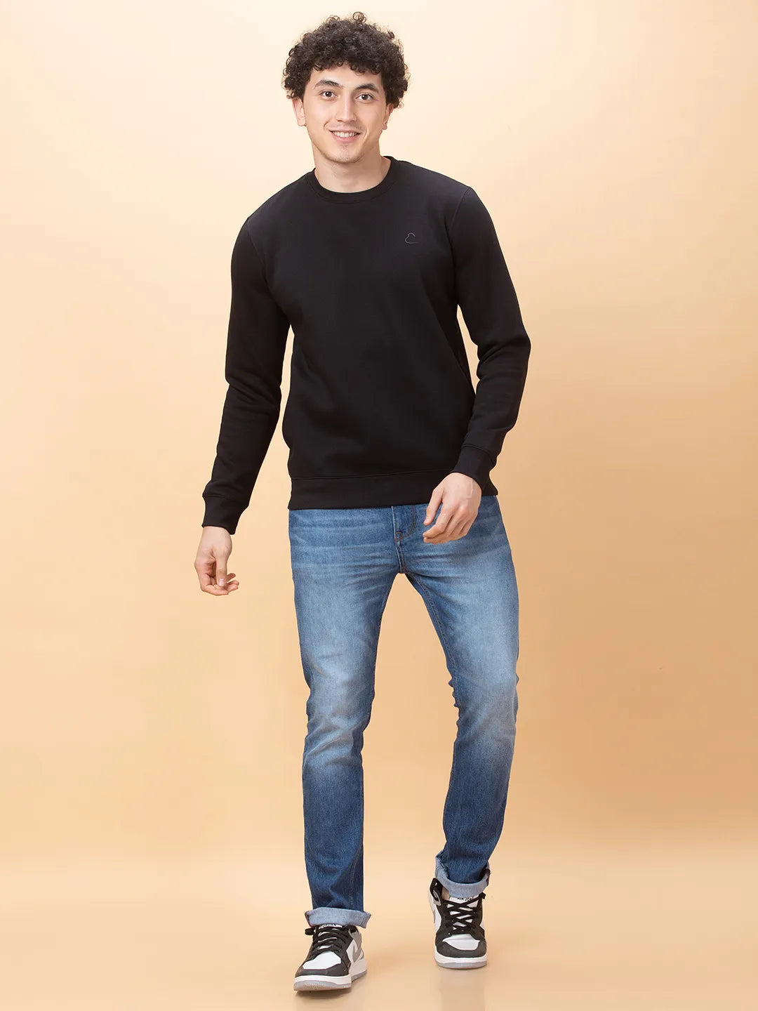 Being Human Clothing Mens-Top Sweatshirt Black