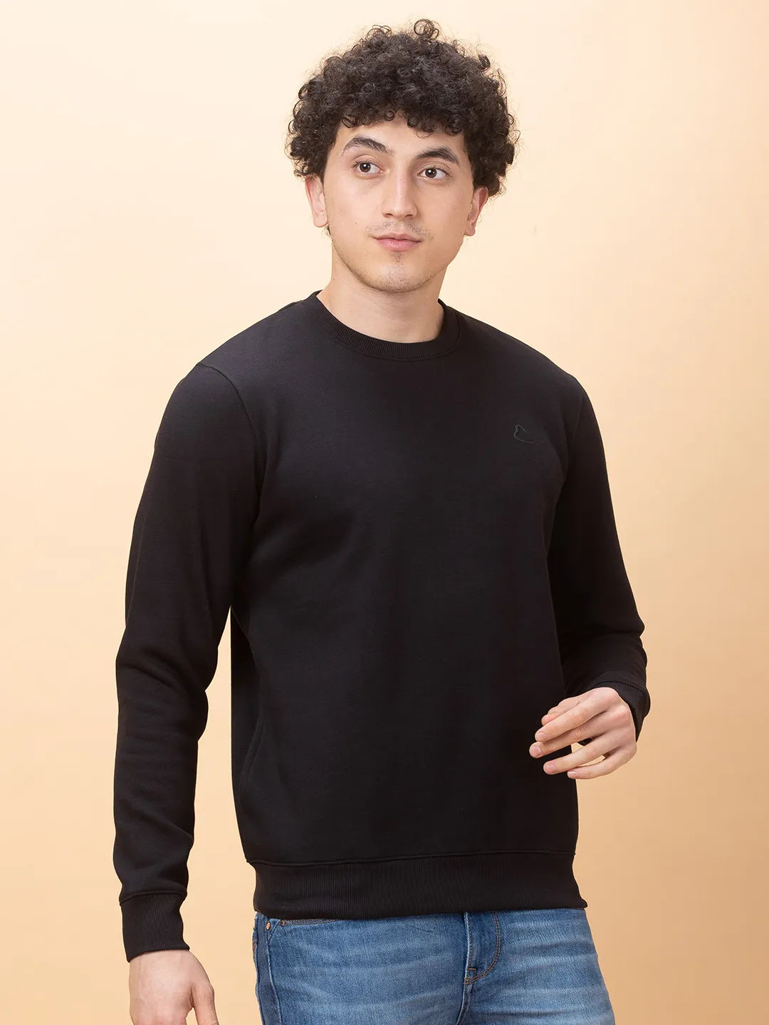 Being Human Clothing Mens-Top Sweatshirt Black