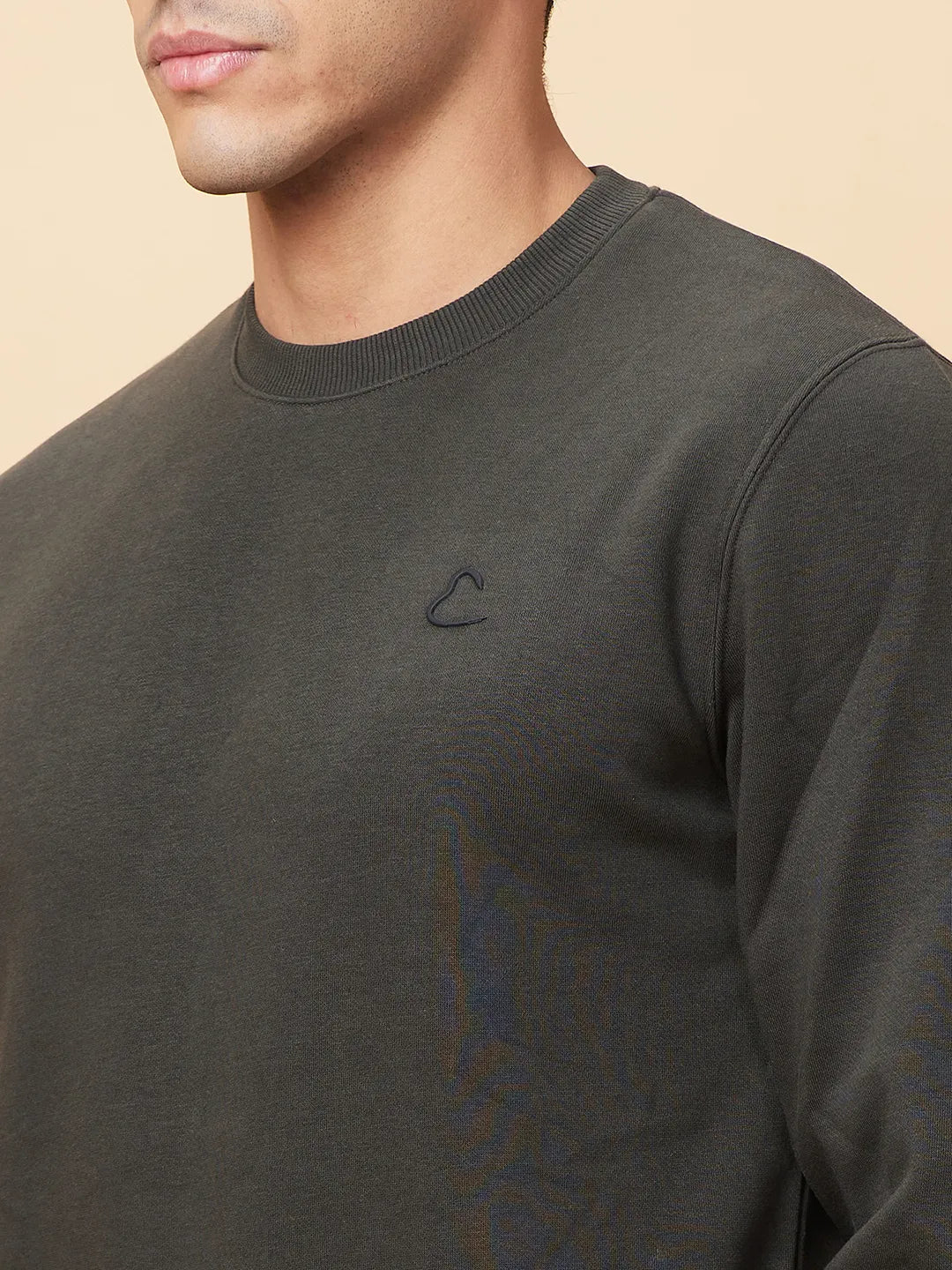 Being Human Clothing Mens-Top Sweatshirt Olive