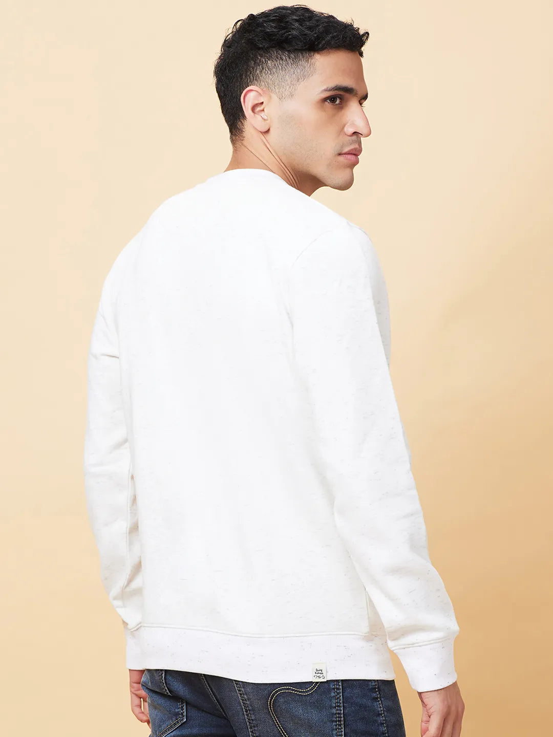 Being Human Clothing Mens-Top Sweatshirt White