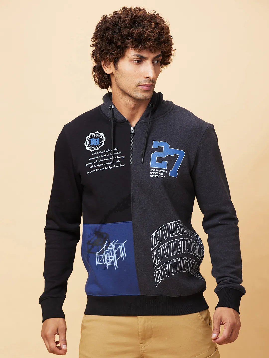 Being Human Clothing Mens-Top Sweatshirt Black