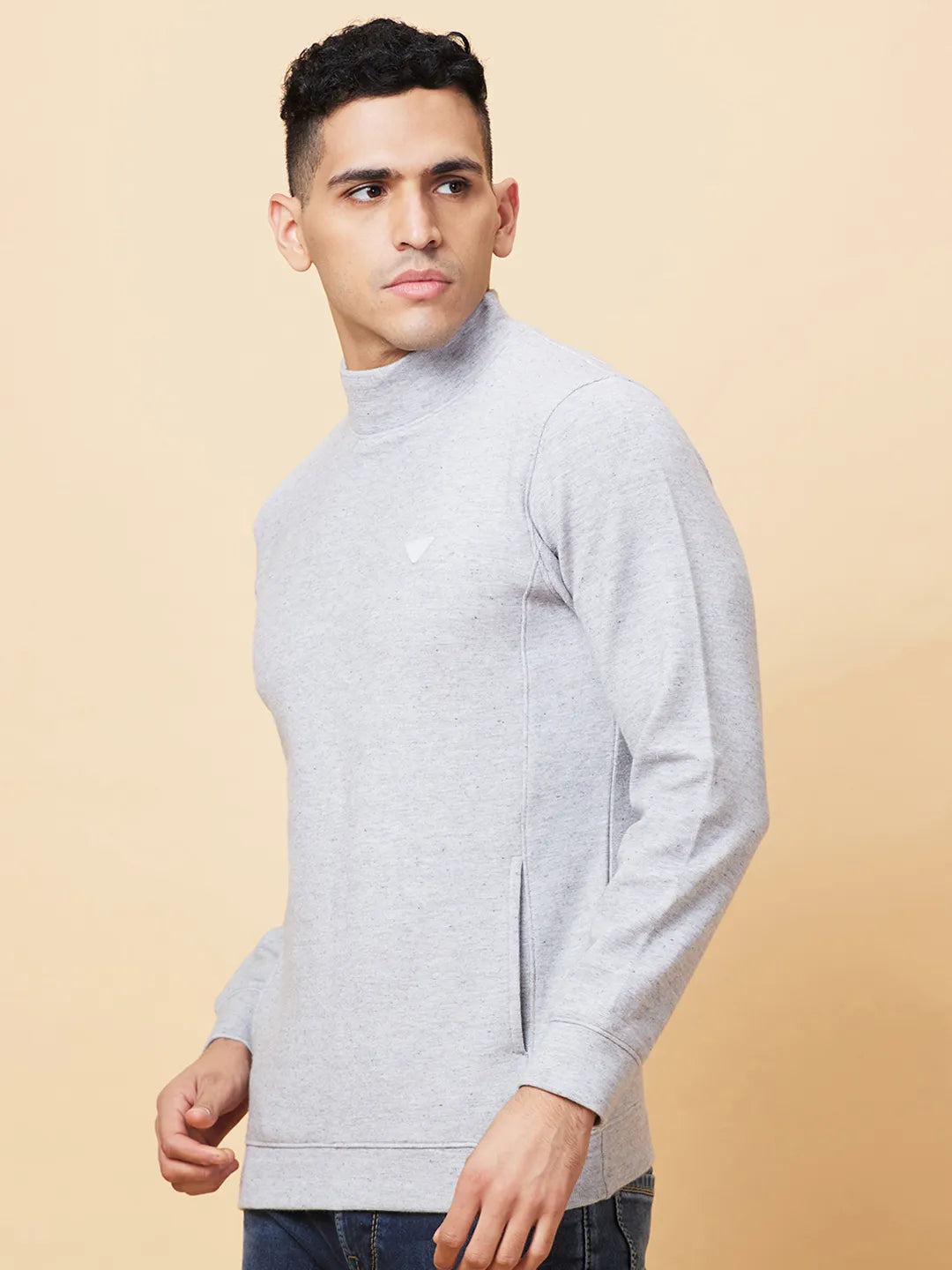 Being Human Clothing Mens-Top Sweatshirt Grey Mel