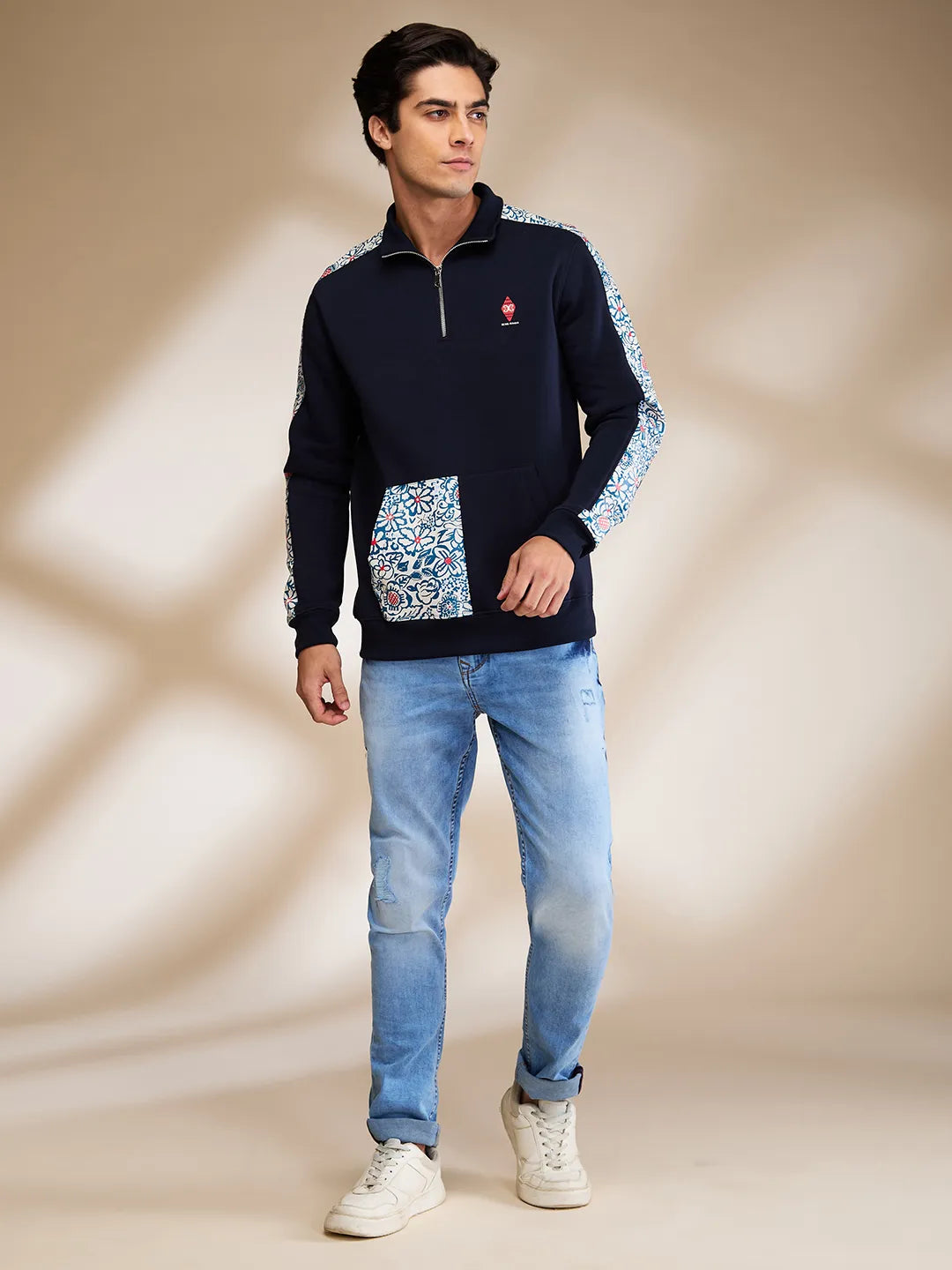 Being Human Clothing Mens-Top Sweatshirt Navy