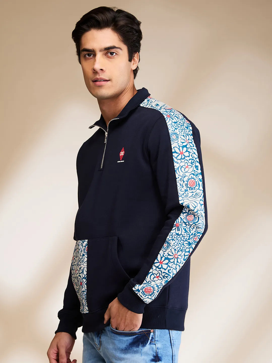 Being Human Clothing Mens-Top Sweatshirt Navy