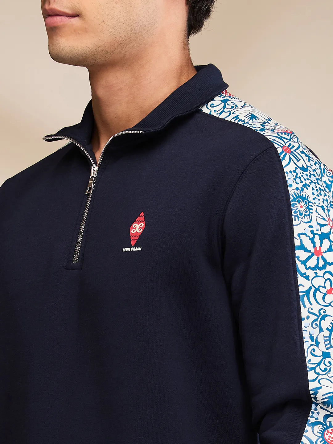 Being Human Clothing Mens-Top Sweatshirt Navy