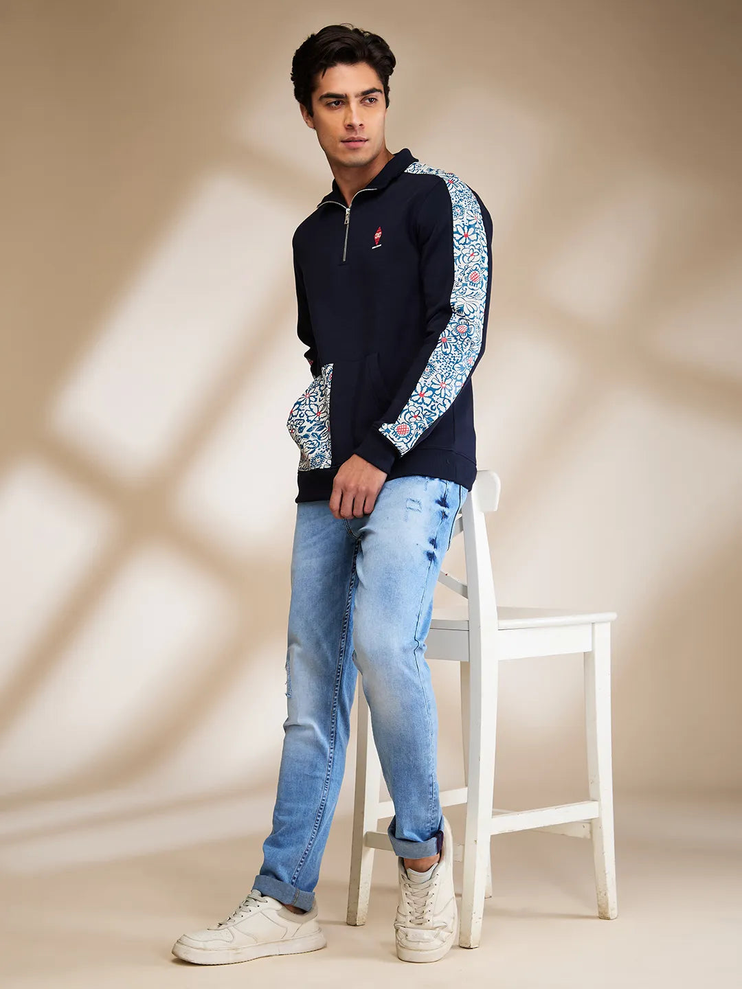 Being Human Clothing Mens-Top Sweatshirt Navy