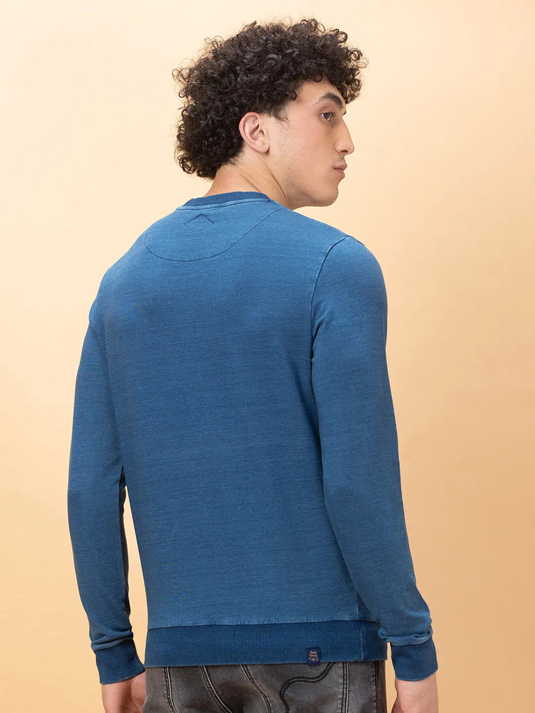 Being Human Clothing Mens-Top Sweatshirt Lt.Navy