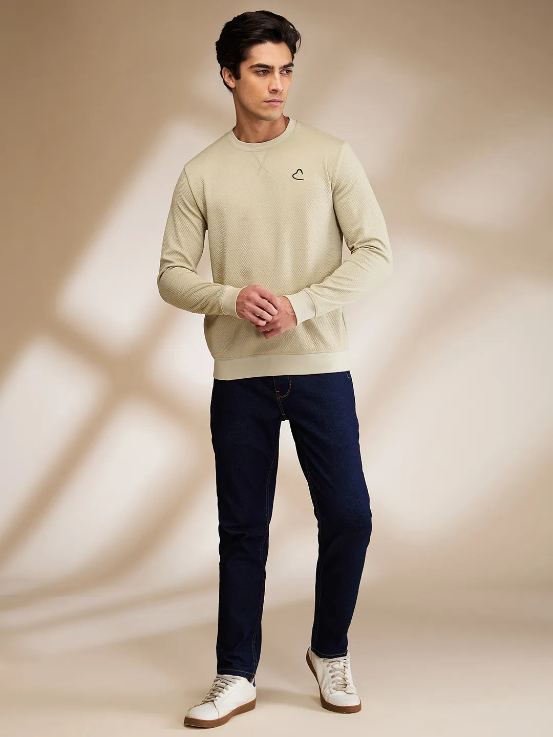 Being Human Clothing Mens-Top Sweatshirt Olive