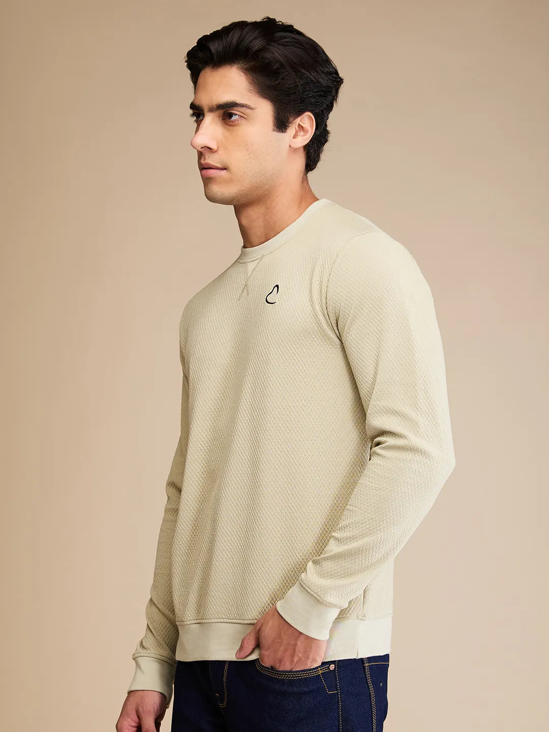 Being Human Clothing Mens-Top Sweatshirt Olive