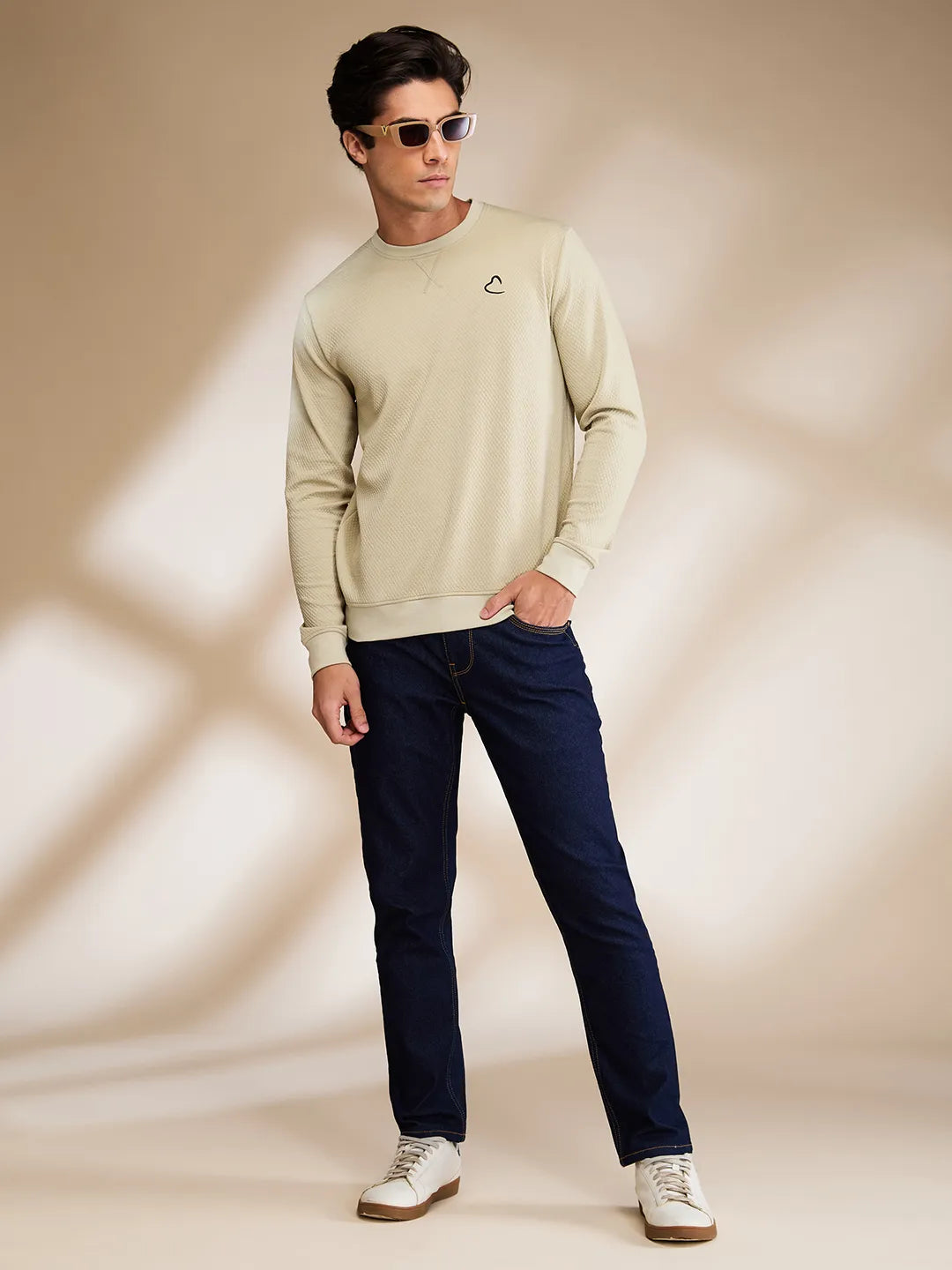 Being Human Clothing Mens-Top Sweatshirt Olive