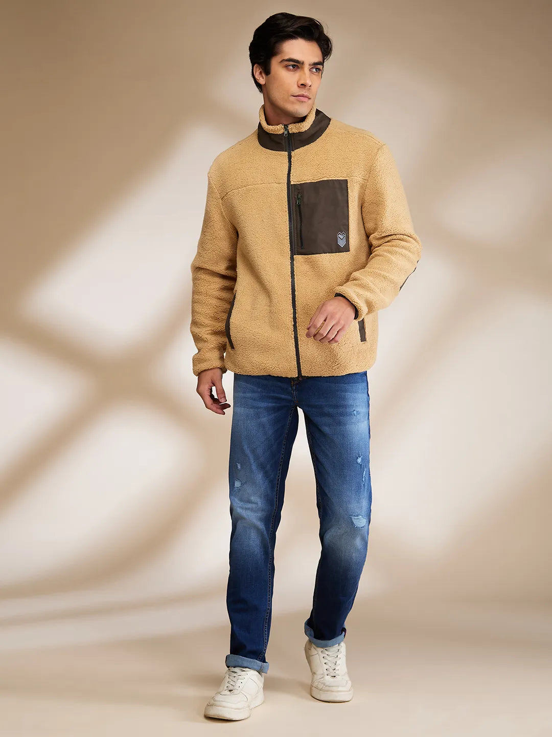 Being Human Clothing Mens-Top Sweatshirt Beige