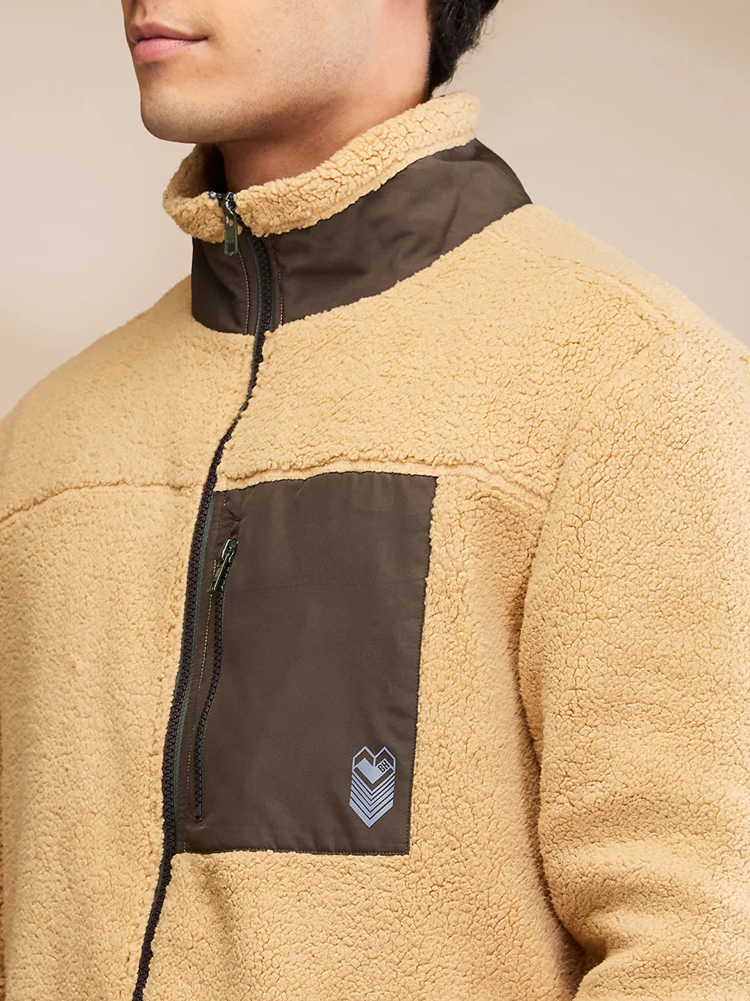 Being Human Clothing Mens-Top Sweatshirt Beige