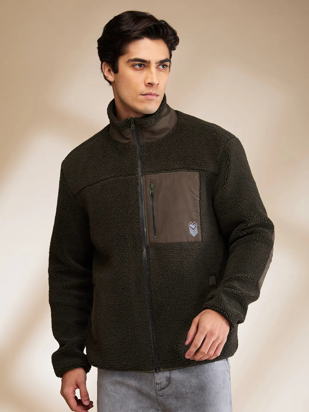 Being Human Clothing Mens-Top Sweatshirt Olive