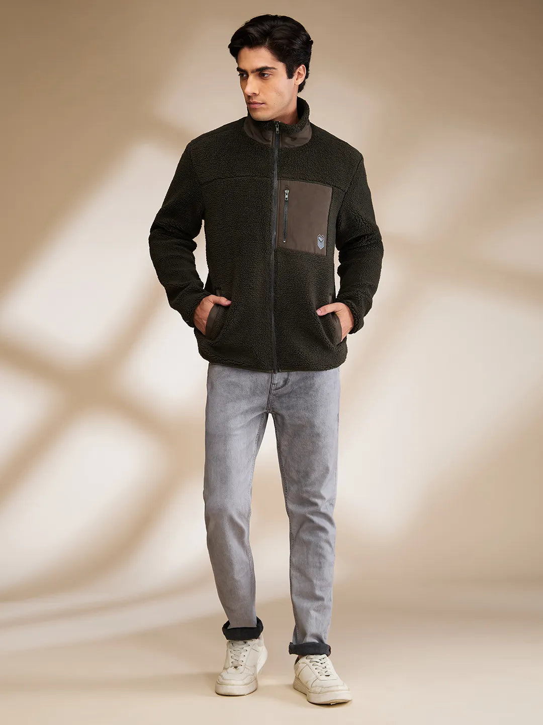 Being Human Clothing Mens-Top Sweatshirt Olive