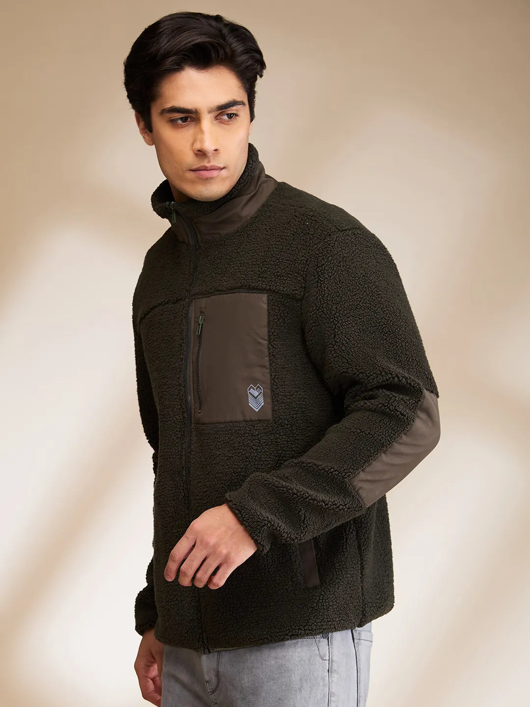 Being Human Clothing Mens-Top Sweatshirt Olive