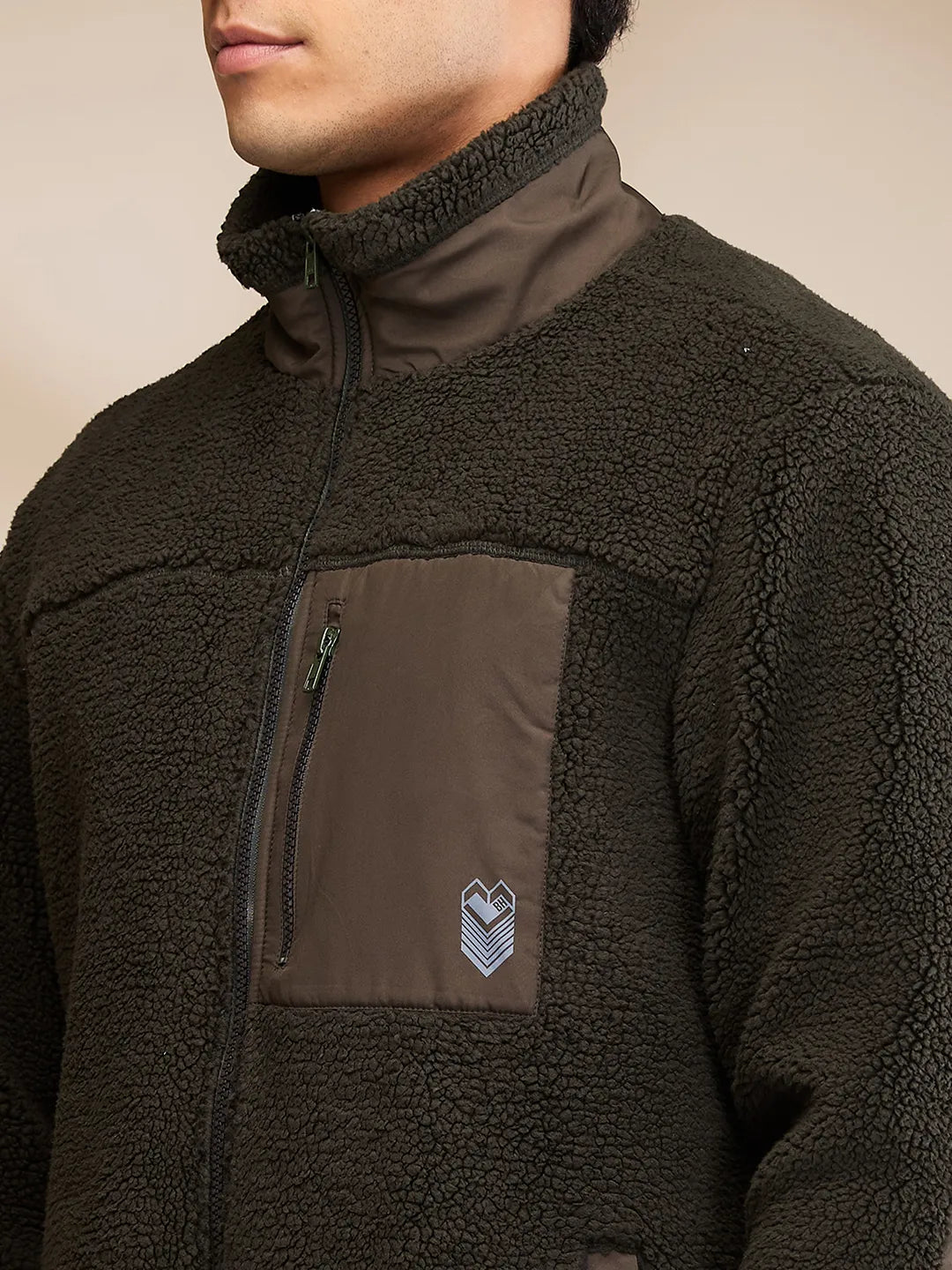 Being Human Clothing Mens-Top Sweatshirt Olive