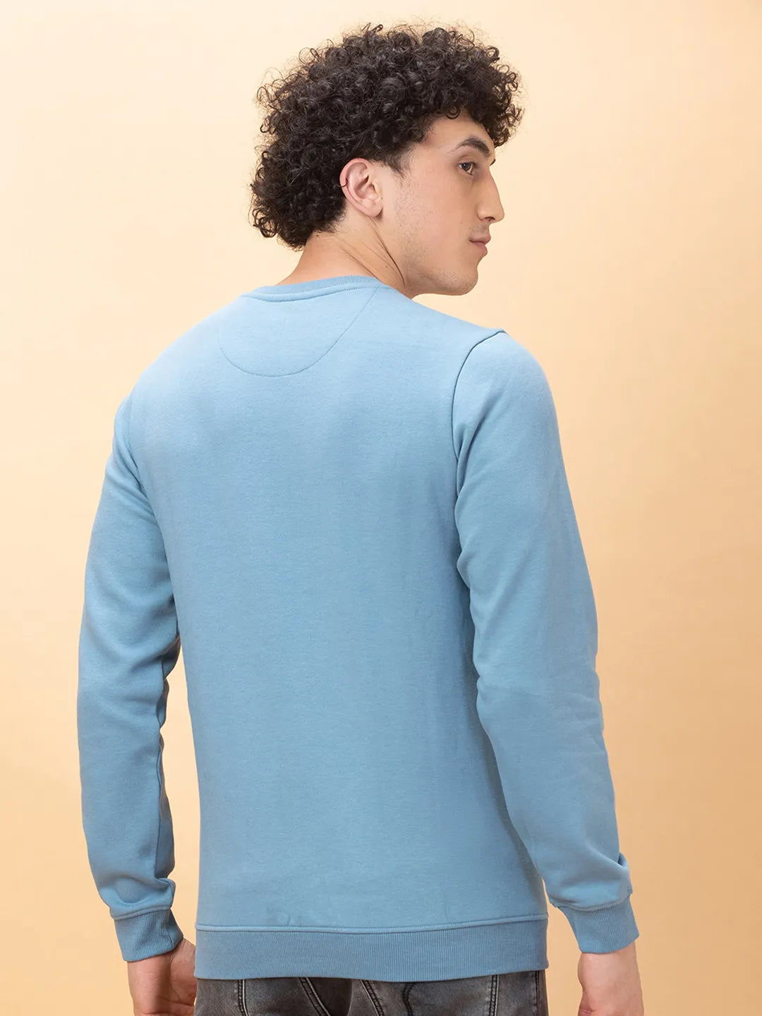 Being Human Clothing Mens-Top Sweatshirt Chambray Blue
