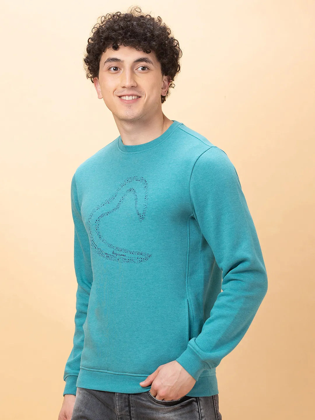 Being Human Clothing Mens-Top Sweatshirt Dk.Green