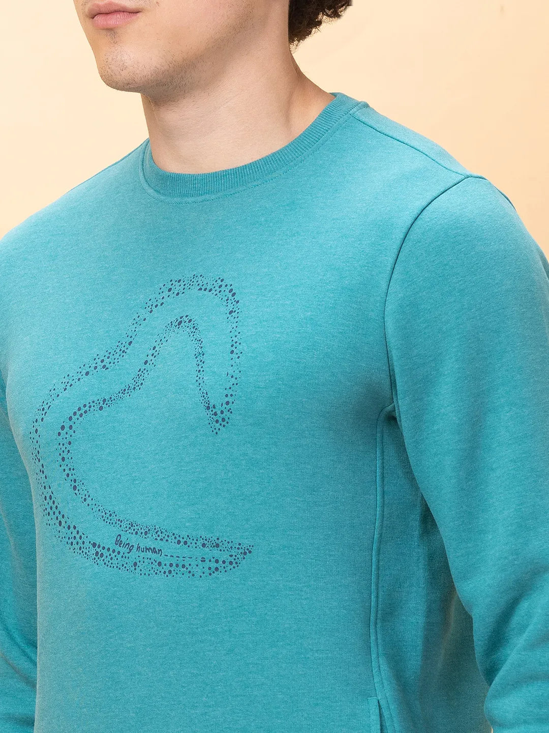 Being Human Clothing Mens-Top Sweatshirt Dk.Green