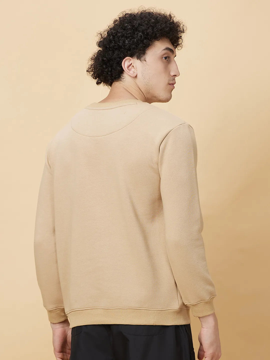 Being Human Clothing Mens-Top Sweatshirt Beige