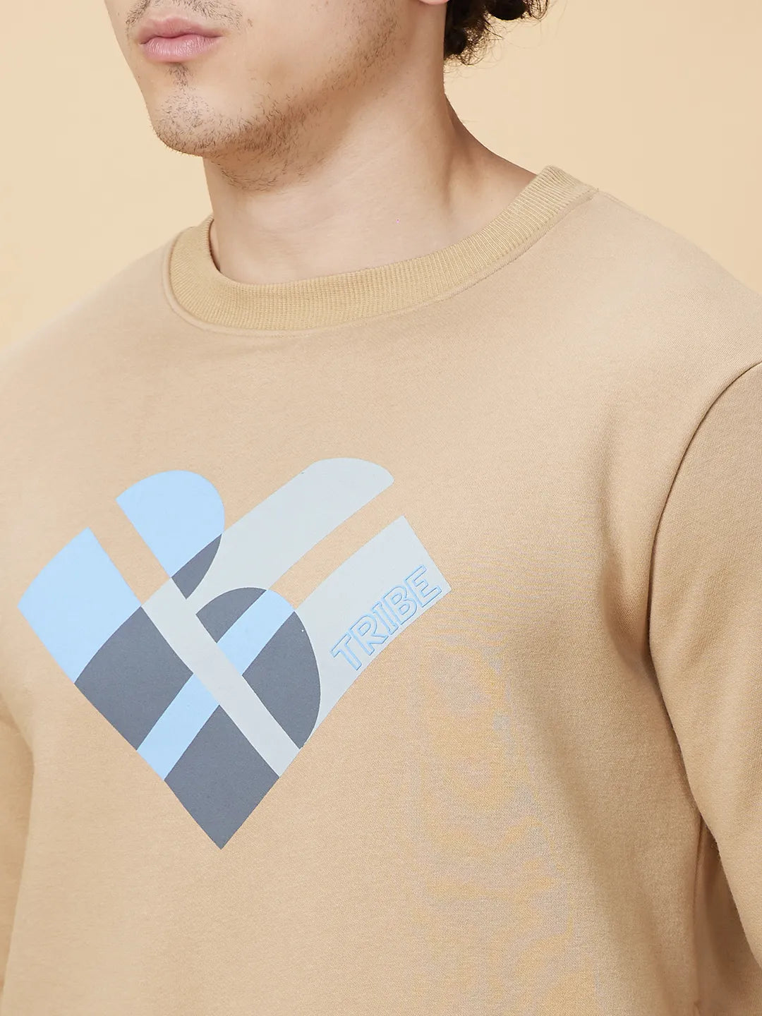 Being Human Clothing Mens-Top Sweatshirt Beige