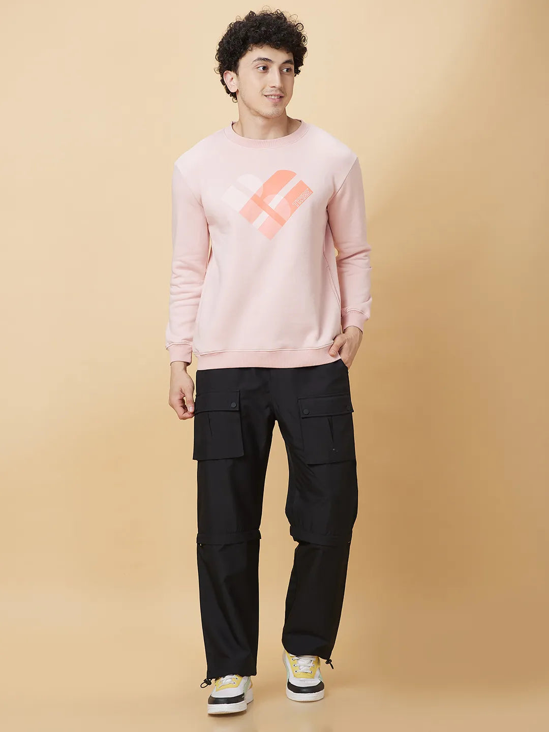 Being Human Clothing Mens-Top Sweatshirt Quartz Pink