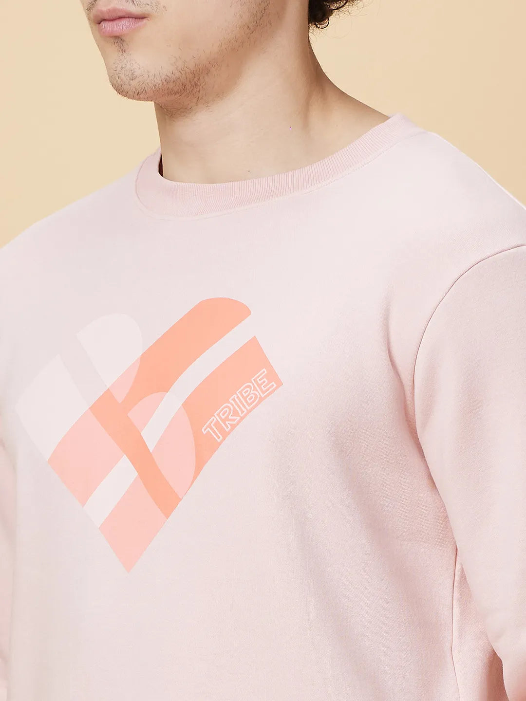 Being Human Clothing Mens-Top Sweatshirt Quartz Pink