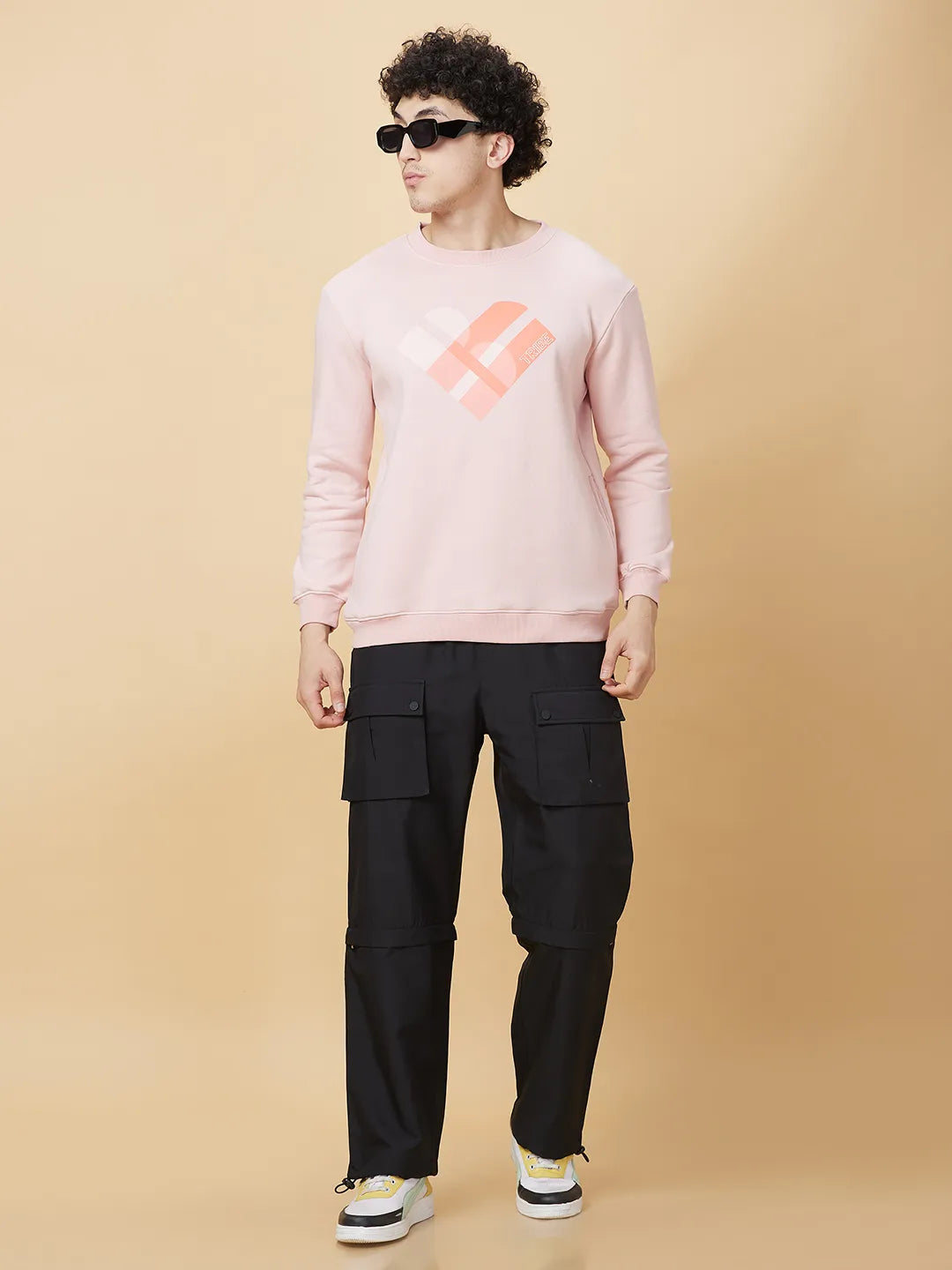 Being Human Clothing Mens-Top Sweatshirt Quartz Pink
