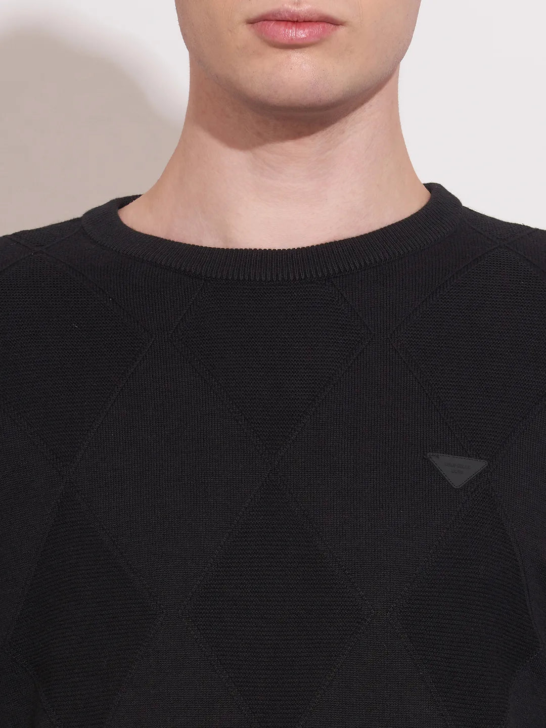 Being Human Black Regular Fitround Neck Sweatshirt For Men