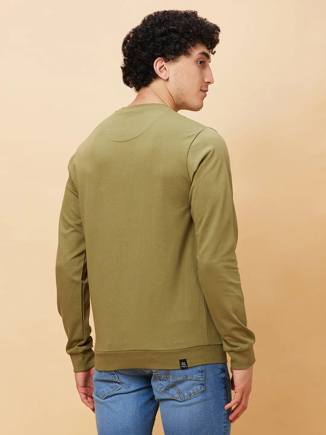 Being Human Clothing Men  Sweatshirt-Olive