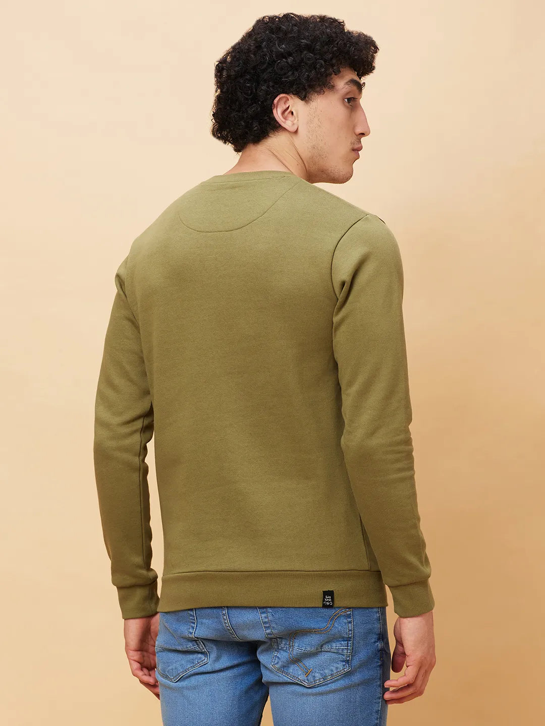 Being Human Clothing Men  Sweatshirt-Olive