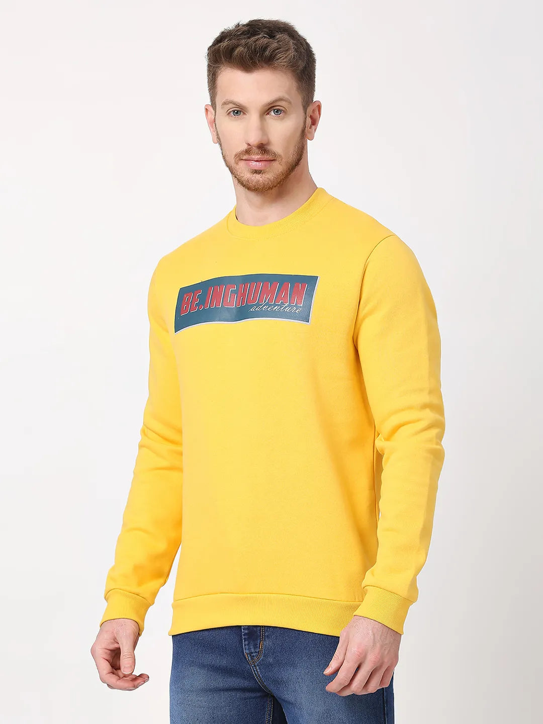 Being Human Clothing Men  Sweatshirt-Mustard