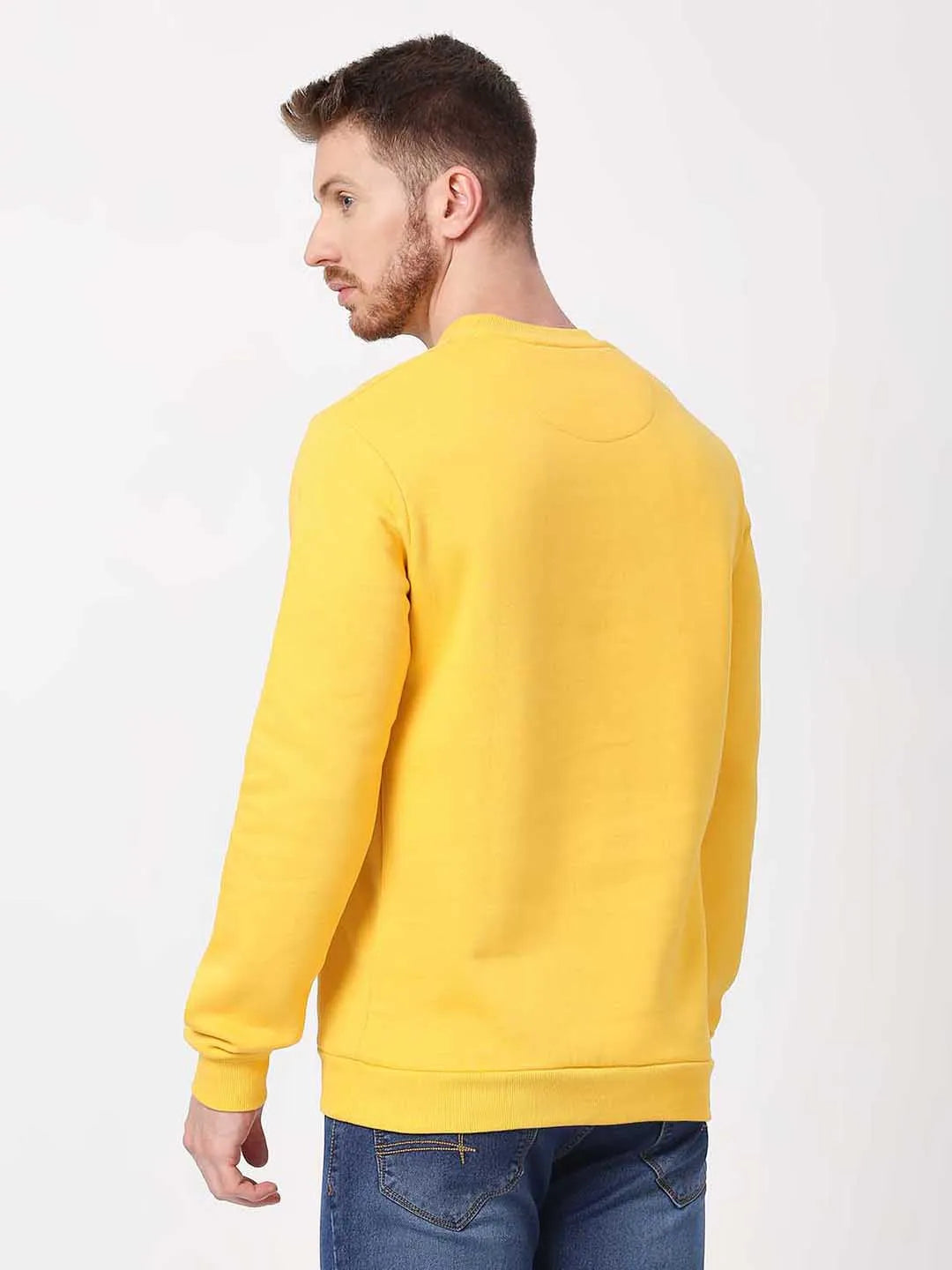 Being Human Clothing Men  Sweatshirt-Mustard