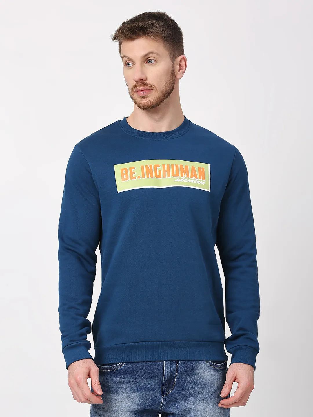 Being Human Clothing Men  Sweatshirt-Navy
