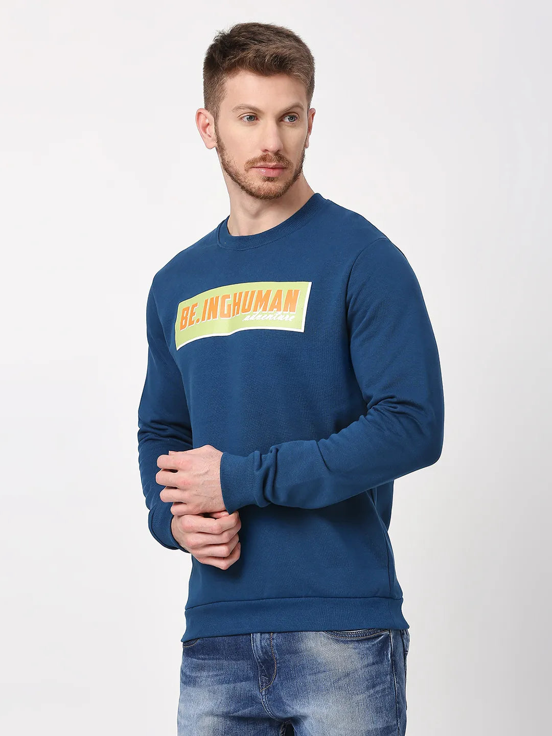 Being Human Clothing Men  Sweatshirt-Navy