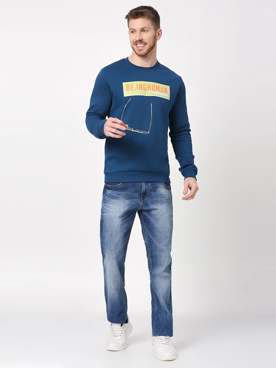 Being Human Clothing Men  Sweatshirt-Navy